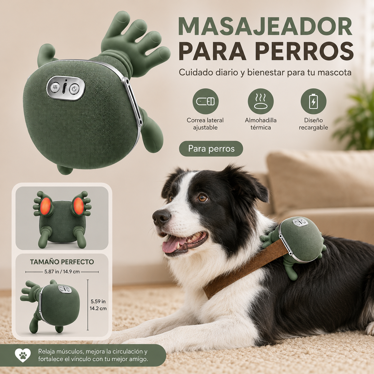 Snuggo™ - Masajeador relajante para mascotas